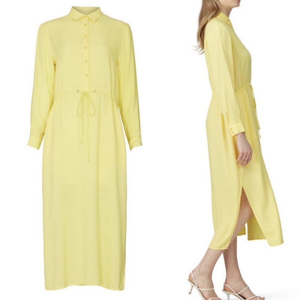Sita Murt Yellow Woven Shirt Dress